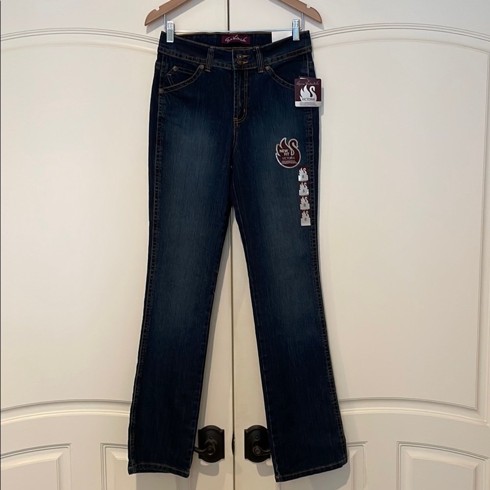 Gloria Vanderbilt Blue Straight Leg Jeans Classic Denim